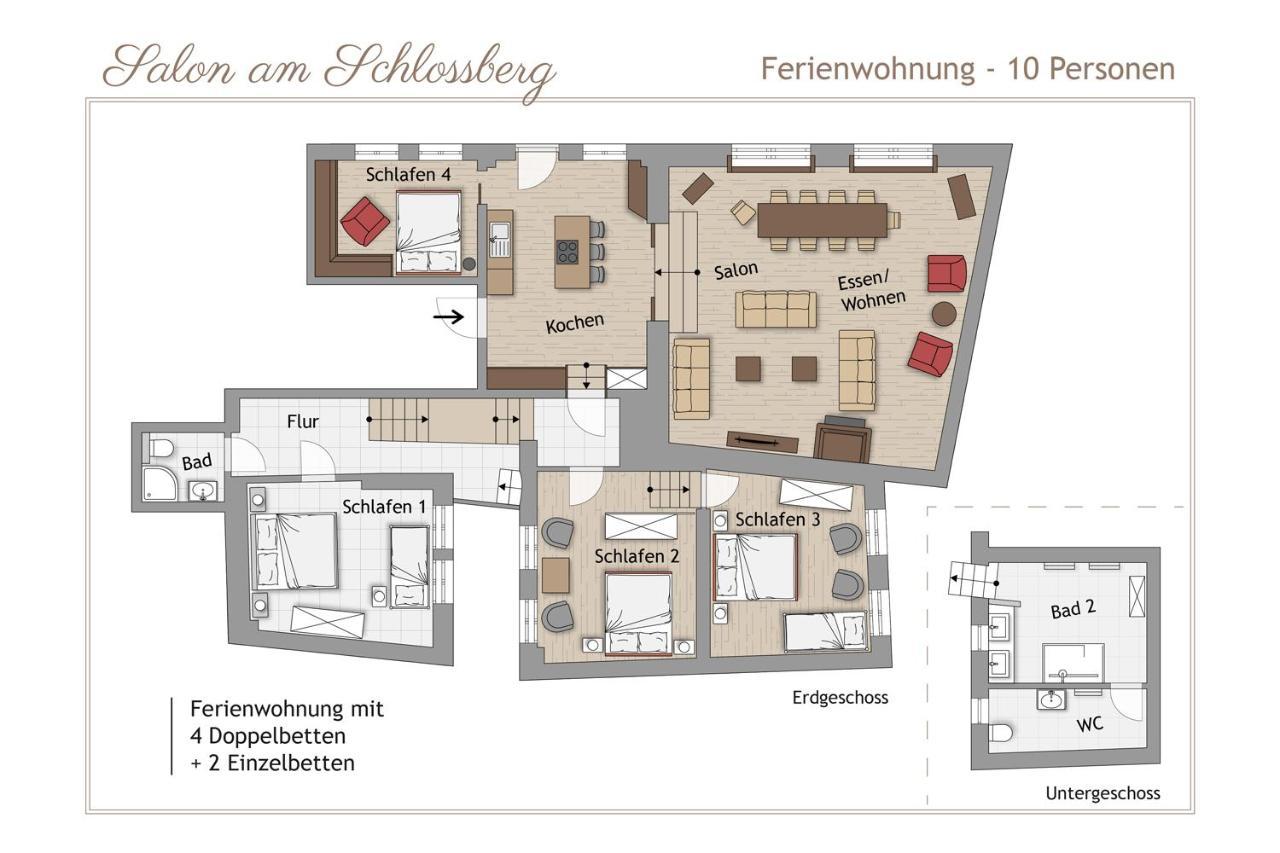 Ferienwohnung Salon Am Schlossberg Quedlinburg Exterior foto